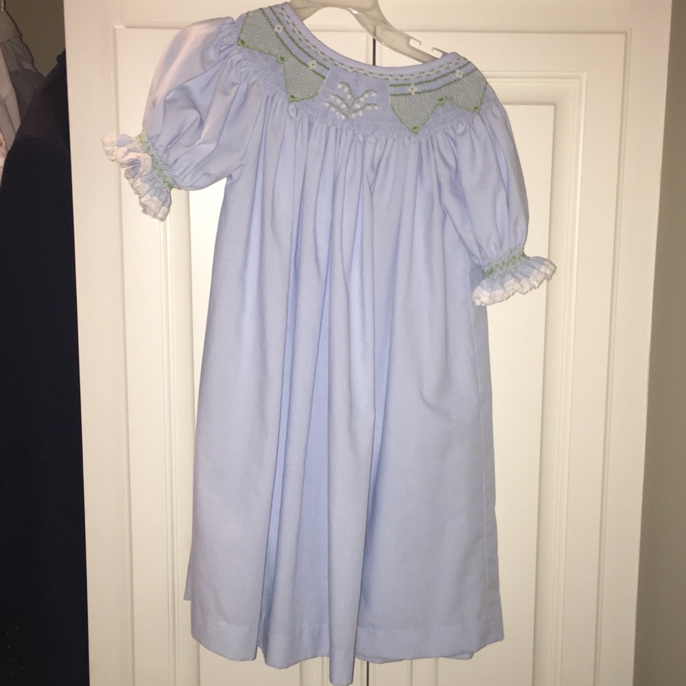 The Smockling light blue smocked dress
